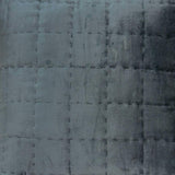 20" X 7" X 20" Transitional Charcoal Solid Quilted Pillow Cover With Poly Insert - Homeroots - Flyclothing LLC