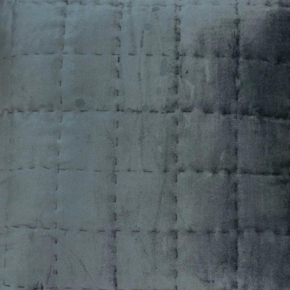 20" X 7" X 20" Transitional Charcoal Solid Quilted Pillow Cover With Poly Insert - Homeroots - Flyclothing LLC