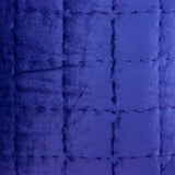 20" X 7" X 20" Transitional Royal Blue Quilted Pillow Cover With Poly Insert - Homeroots - Flyclothing LLC