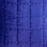 20" X 7" X 20" Transitional Royal Blue Quilted Pillow Cover With Poly Insert - Homeroots - Flyclothing LLC