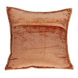 20" X 7" X 20" Transitional Orange Solid Quilted Pillow Cover With Poly Insert - Homeroots - Flyclothing LLC
