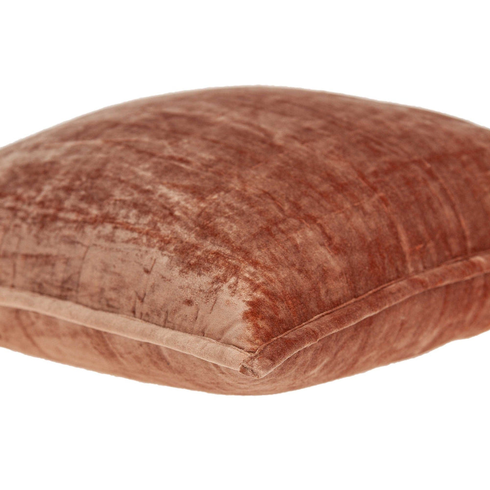 20" X 7" X 20" Transitional Orange Solid Quilted Pillow Cover With Poly Insert - Homeroots - Flyclothing LLC