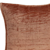 20" X 7" X 20" Transitional Orange Solid Quilted Pillow Cover With Poly Insert - Homeroots - Flyclothing LLC