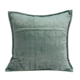 20" X 7" X 20" Transitional Sea Foam Solid Quilted Pillow Cover With Poly Insert - Homeroots