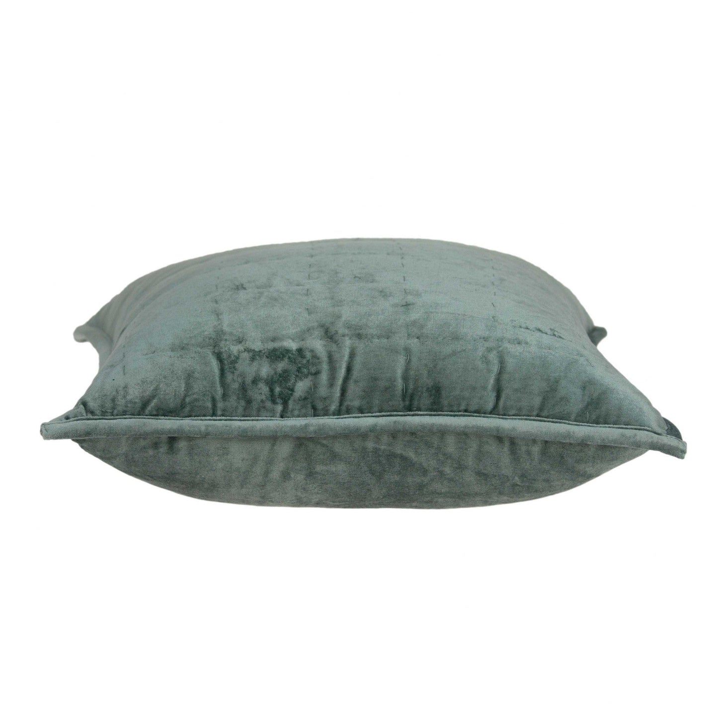 20" X 7" X 20" Transitional Sea Foam Solid Quilted Pillow Cover With Poly Insert - Homeroots - Flyclothing LLC