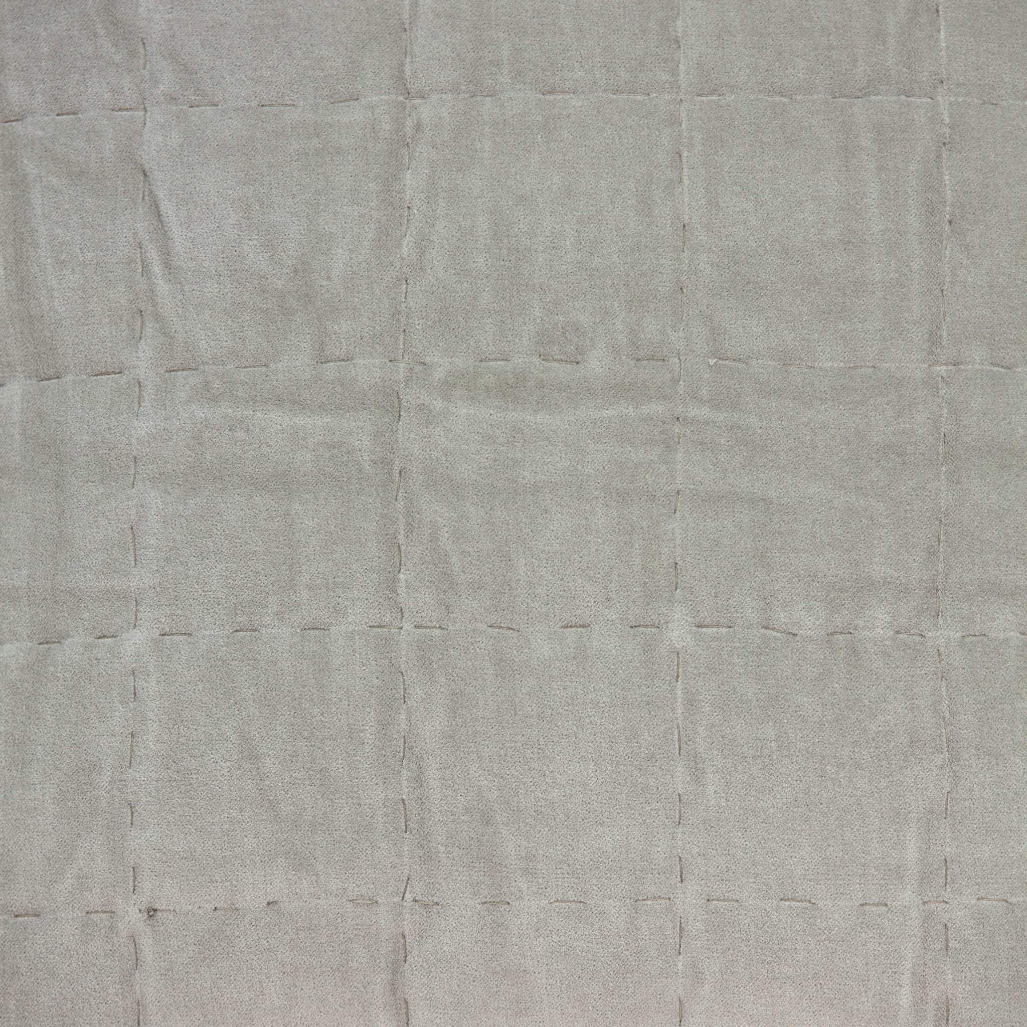 20" X 7" X 20" Transitional Gray Solid Quilted Pillow Cover With Poly Insert - Homeroots - Flyclothing LLC