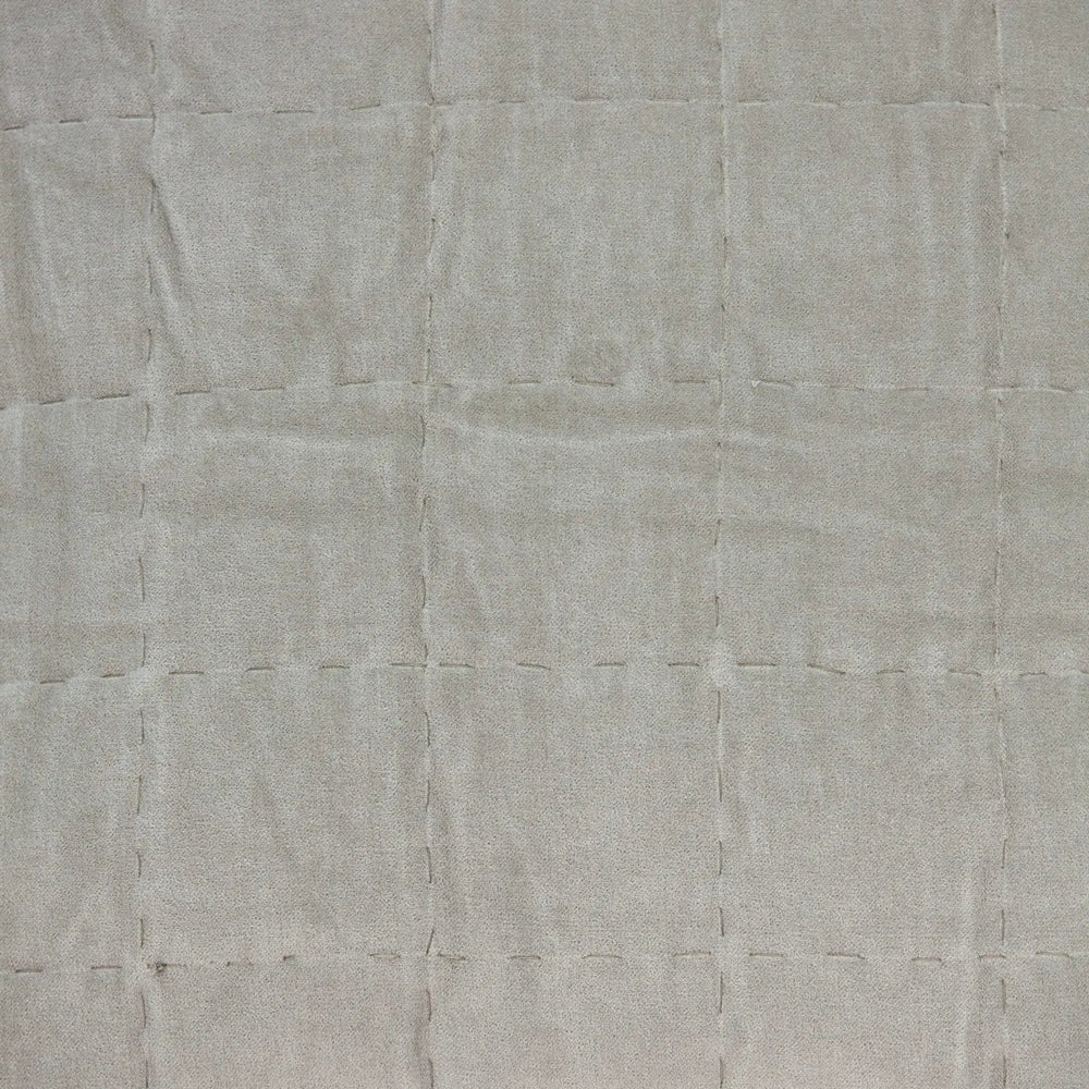 20" X 7" X 20" Transitional Gray Solid Quilted Pillow Cover With Poly Insert - Homeroots - Flyclothing LLC