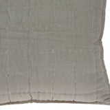 20" X 7" X 20" Transitional Gray Solid Quilted Pillow Cover With Poly Insert - Homeroots - Flyclothing LLC