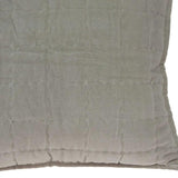 20" X 7" X 20" Transitional Gray Solid Quilted Pillow Cover With Poly Insert - Homeroots - Flyclothing LLC
