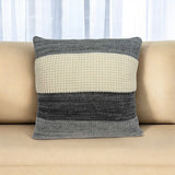 20" X 7" X 20" Transitional Cream And Gray Pillow Cover With Poly Insert - Homeroots