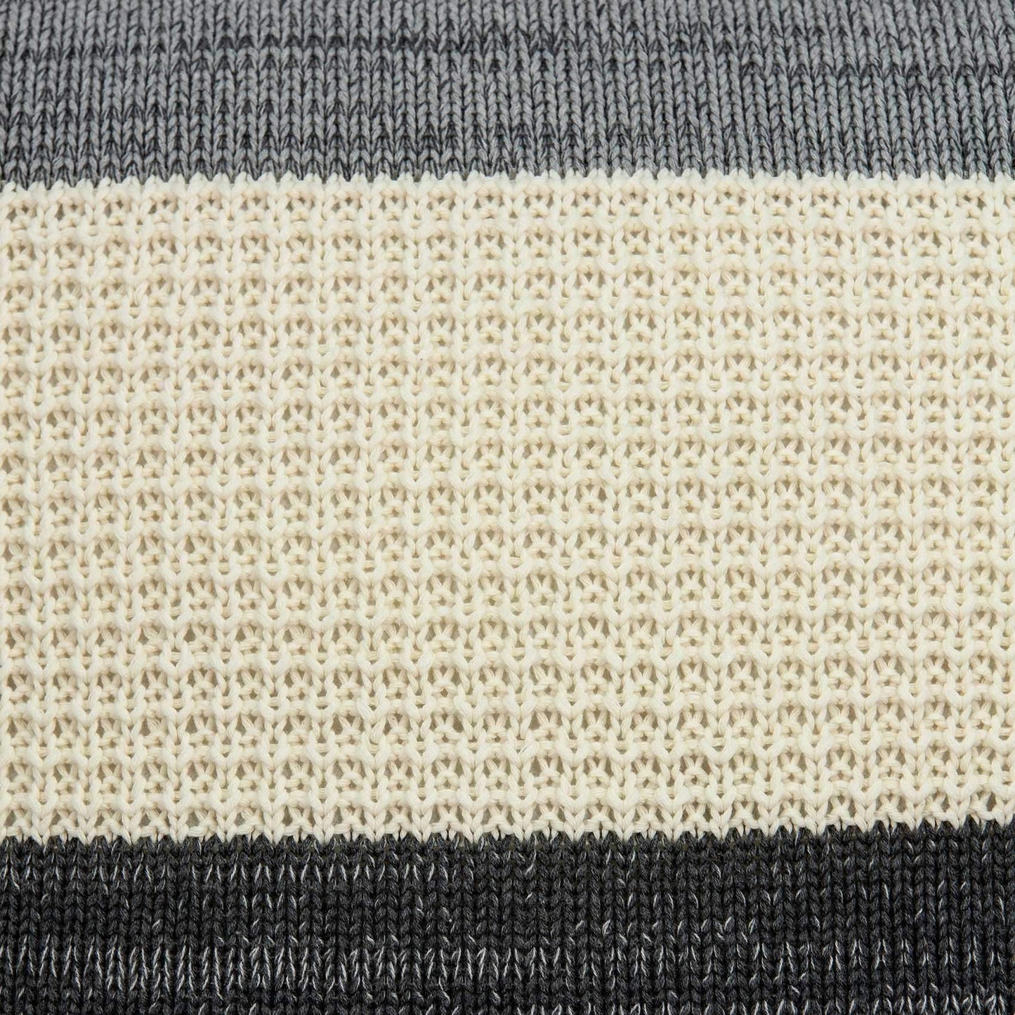 20" X 7" X 20" Transitional Cream And Gray Pillow Cover With Poly Insert - Homeroots - Flyclothing LLC