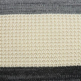20" X 7" X 20" Transitional Cream And Gray Pillow Cover With Poly Insert - Homeroots - Flyclothing LLC