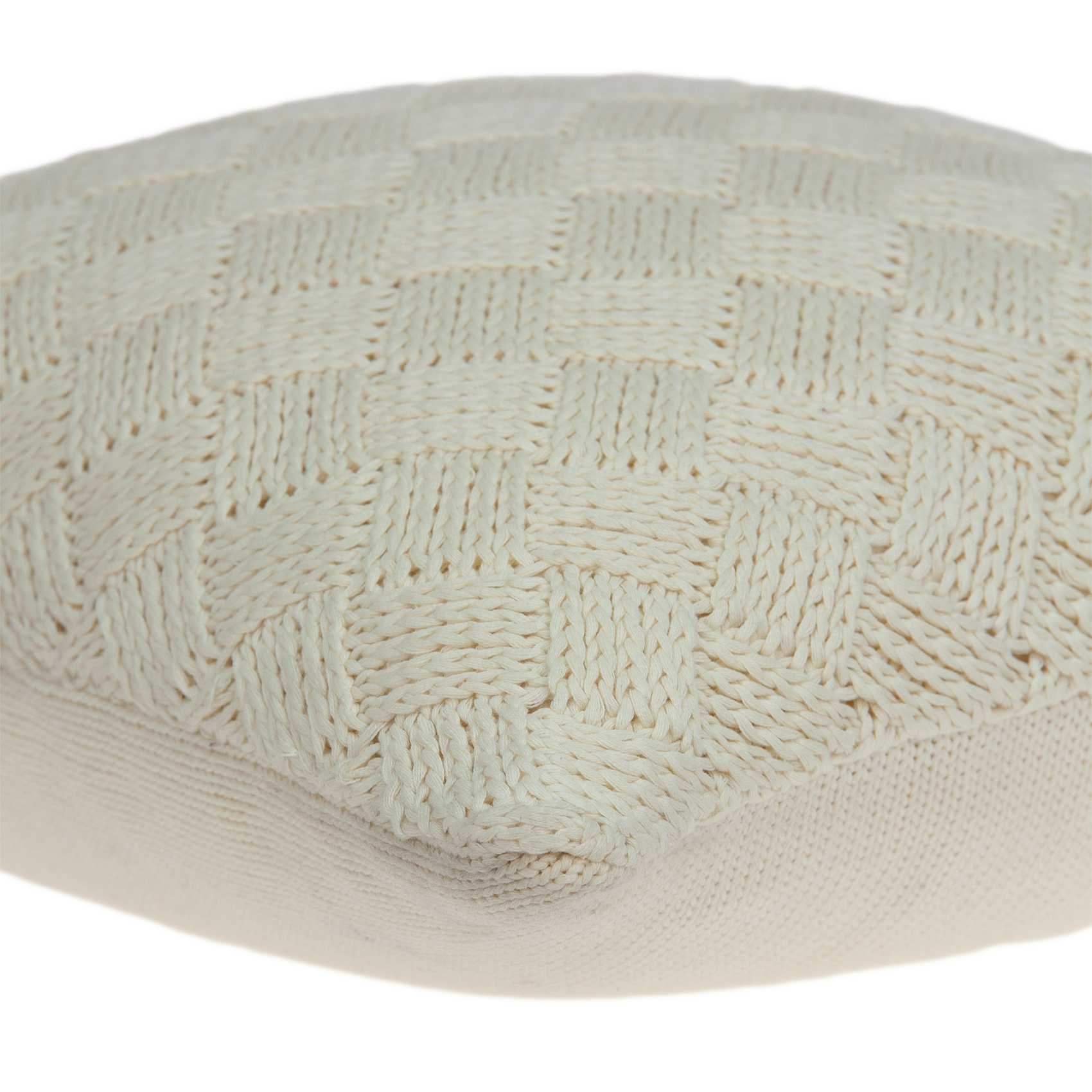 20" X 7" X 20" Transitional Beige Pillow Cover With Poly Insert - Homeroots - Flyclothing LLC