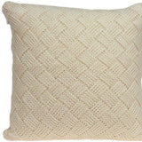 20" X 7" X 20" Transitional Beige Pillow Cover With Poly Insert - Homeroots - Flyclothing LLC