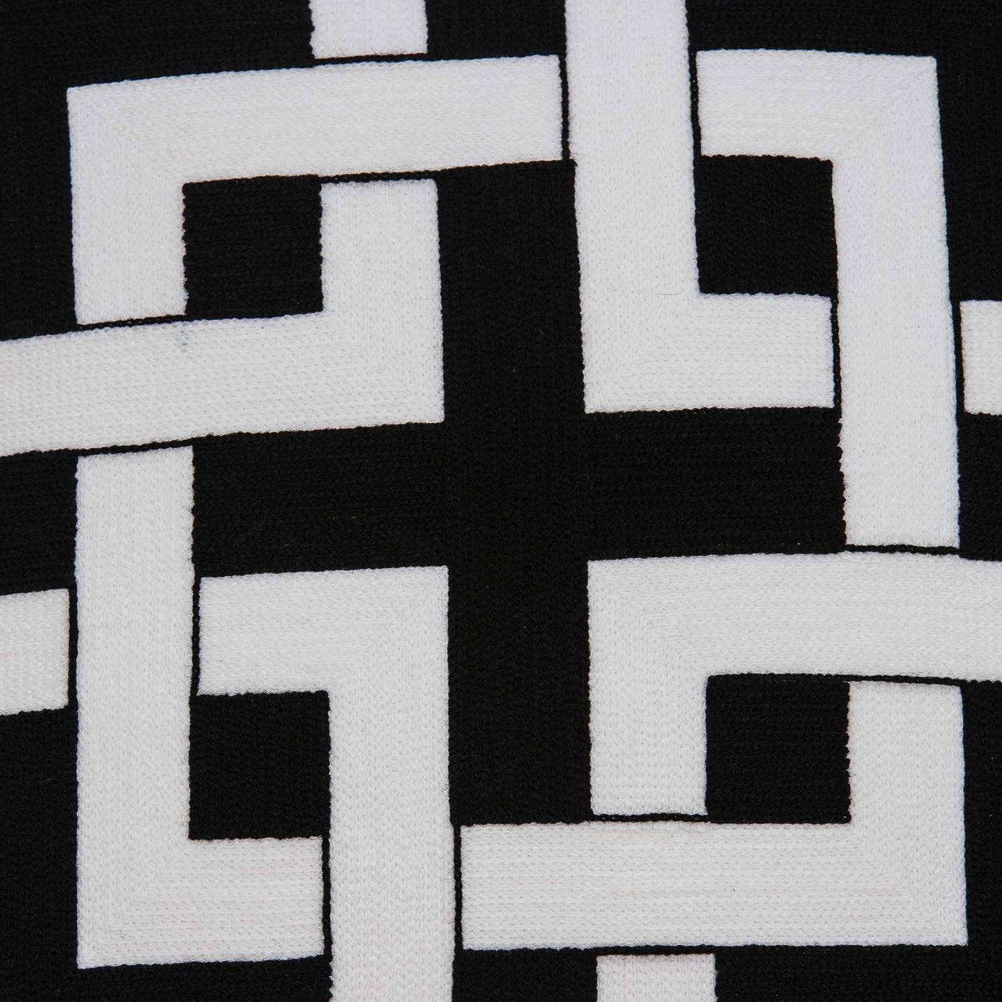 20" X 7" X 20" Transitional Black And White Pillow Cover With Poly Insert - Homeroots - Flyclothing LLC