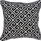 20" X 7" X 20" Cool Transitional Black And White Pillow Cover With Poly Insert - Homeroots - Flyclothing LLC