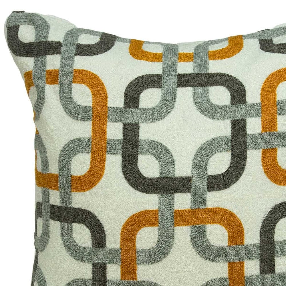 20" X 7" X 20" Multicolor Pillow Cover With Poly Insert - Homeroots - Flyclothing LLC