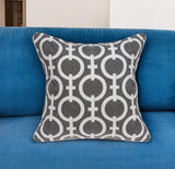 20" X 7" X 20" Transitional Gray And White Accent Pillow Cover With Poly Insert - Homeroots - Flyclothing LLC