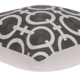 20" X 7" X 20" Transitional Gray And White Accent Pillow Cover With Poly Insert - Homeroots - Flyclothing LLC