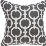20" X 7" X 20" Transitional Gray And White Accent Pillow Cover With Poly Insert - Homeroots - Flyclothing LLC