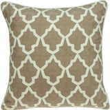 20" X 7" X 20" Transitional Beige And White Pillow Cover With Poly Insert - Homeroots - Flyclothing LLC