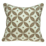 20" X 7" X 20" Transitional Beige And White Accent Pillow Cover With Poly Insert - Homeroots