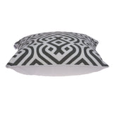 20" X 7" X 20" Gray And White Accent Pillow Cover With Poly Insert - Homeroots - Flyclothing LLC