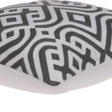 20" X 7" X 20" Gray And White Accent Pillow Cover With Poly Insert - Homeroots - Flyclothing LLC