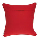 20" X 7" X 20" Transitional Red And White Accent Pillow Cover With Poly Insert - Homeroots