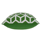 20" X 7" X 20" Transitional Green And White Pillow Cover With Poly Insert - Homeroots - Flyclothing LLC