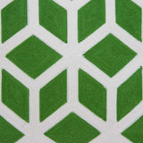20" X 7" X 20" Transitional Green And White Pillow Cover With Poly Insert - Homeroots - Flyclothing LLC