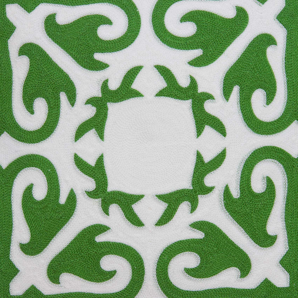 20" X 7" X 20" Traditional Green And White Accent Pillow Cover With Poly Insert - Homeroots - Flyclothing LLC