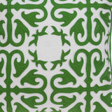 20" X 7" X 20" Traditional Green And White Accent Pillow Cover With Poly Insert - Homeroots - Flyclothing LLC