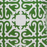 20" X 7" X 20" Traditional Green And White Accent Pillow Cover With Poly Insert - Homeroots - Flyclothing LLC