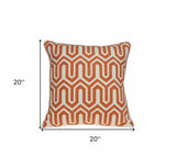 20" X 7" X 20" Transitional Multicolored Pillow Cover With Poly Insert - Homeroots