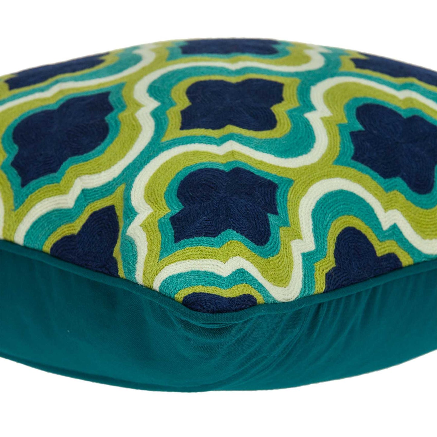 20" X 7" X 20" Handmade Traditional Multicolored Pillow Cover With Poly Insert - Homeroots - Flyclothing LLC