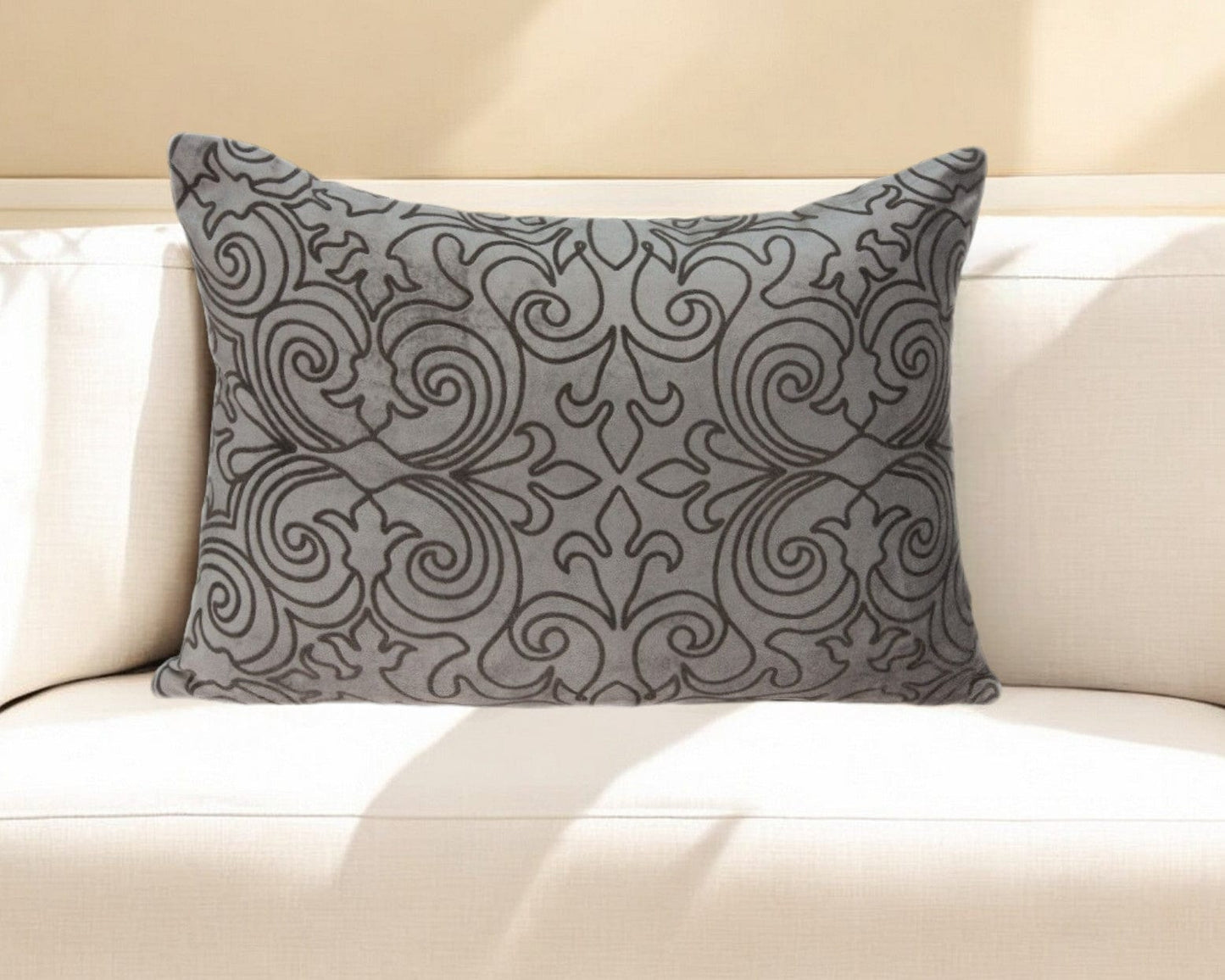 20" X 6" X 14" Transitional Champagne Pillow Cover With Poly Insert - Homeroots - Flyclothing LLC
