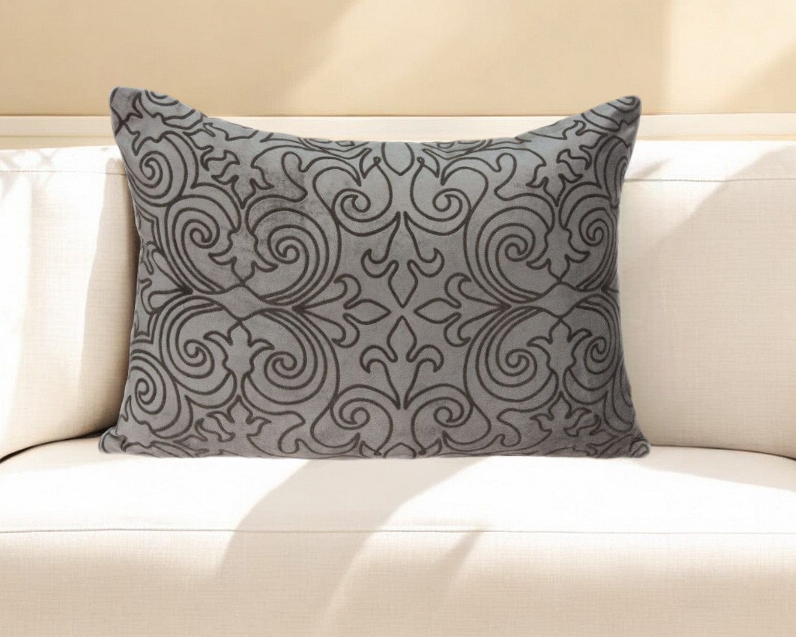 20" X 6" X 14" Transitional Champagne Pillow Cover With Poly Insert - Homeroots - Flyclothing LLC