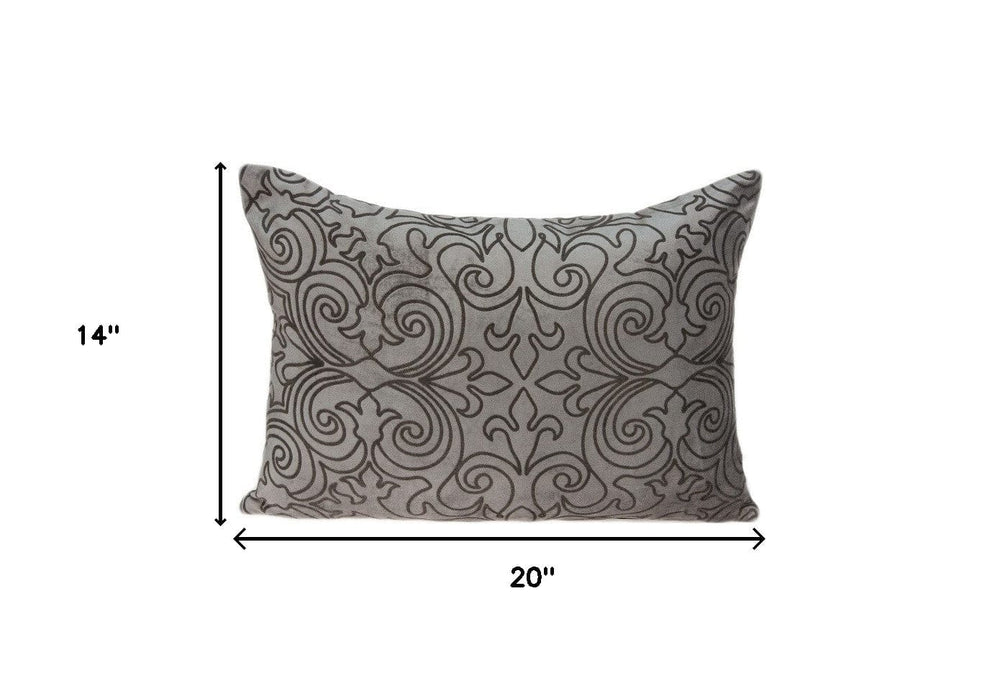20" X 6" X 14" Transitional Champagne Pillow Cover With Poly Insert - Homeroots - Flyclothing LLC
