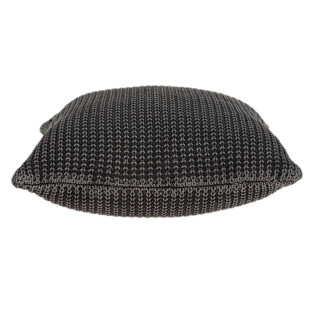 20" X 7" X 20" Transitional Charcoal Pillow Cover With Poly Insert - Homeroots - Flyclothing LLC