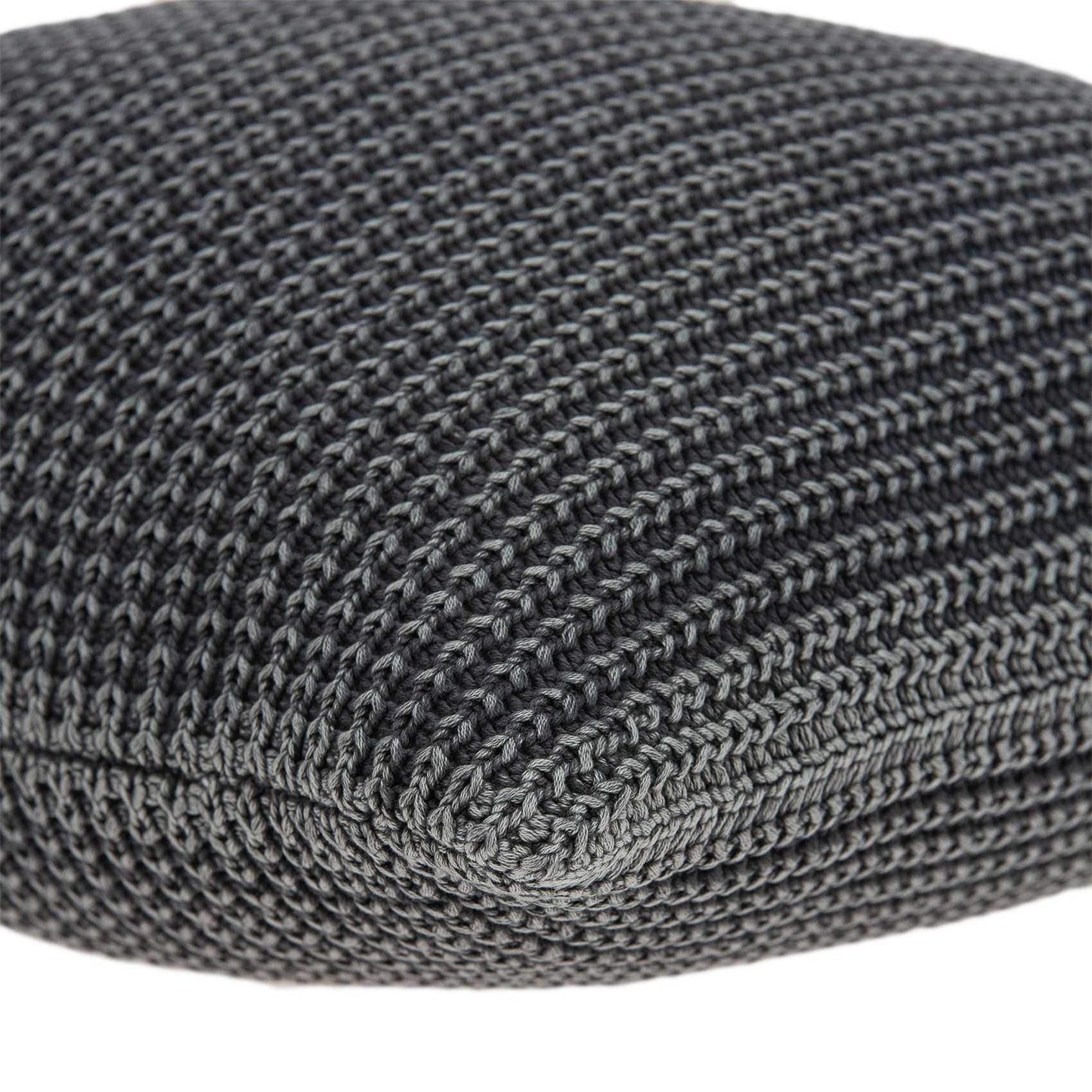 20" X 7" X 20" Transitional Charcoal Pillow Cover With Poly Insert - Homeroots - Flyclothing LLC