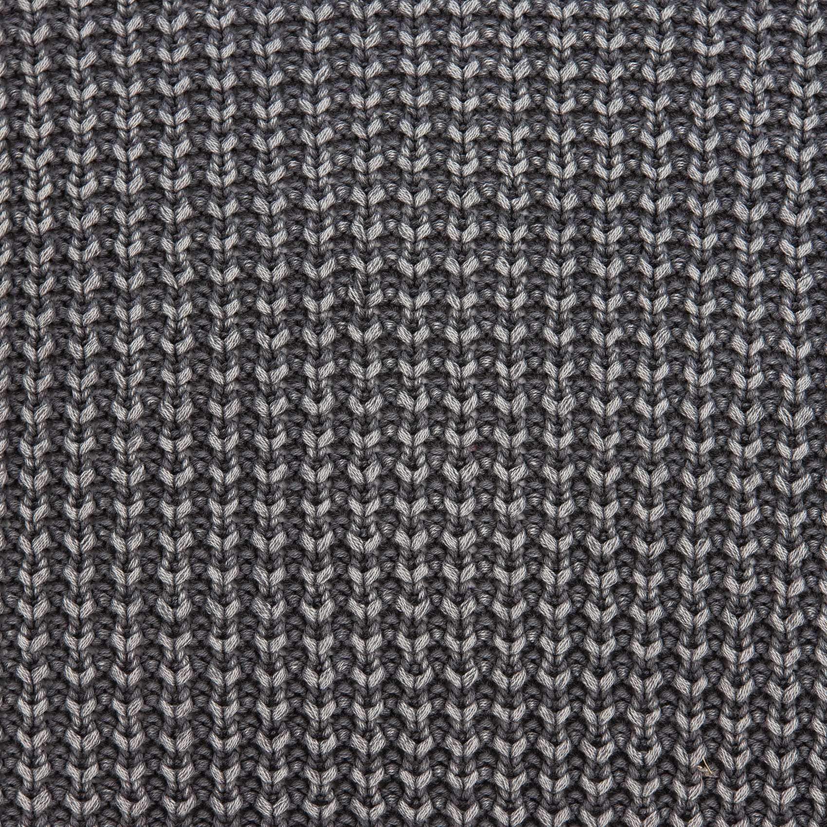 20" X 7" X 20" Transitional Charcoal Pillow Cover With Poly Insert - Homeroots - Flyclothing LLC