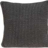 20" X 7" X 20" Transitional Charcoal Pillow Cover With Poly Insert - Homeroots - Flyclothing LLC