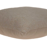 20" X 7" X 20" Elegant Transitional Tan Pillow Cover With Poly Insert - Homeroots - Flyclothing LLC