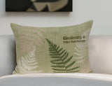 20" X 6" X 14" Tropical Green Pillow Cover With Poly Insert - Homeroots
