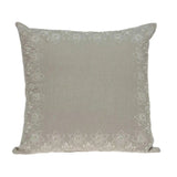 20" X 7" X 20" Decorative Transitional Beige Pillow Cover With Poly Insert - Homeroots
