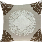 20" X 7" X 20" Traditional Beige Pillow Cover With Poly Insert - Homeroots - Flyclothing LLC