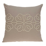 20" X 7" X 20" Stunning Transitional Tan Cotton Pillow Cover With Poly Insert - Homeroots