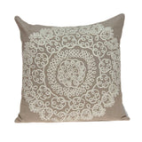 20" X 7" X 20" Traditional Tan Pillow Cover With Poly Insert - Homeroots - Flyclothing LLC