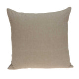 20" X 7" X 20" Traditional Tan Pillow Cover With Poly Insert - Homeroots